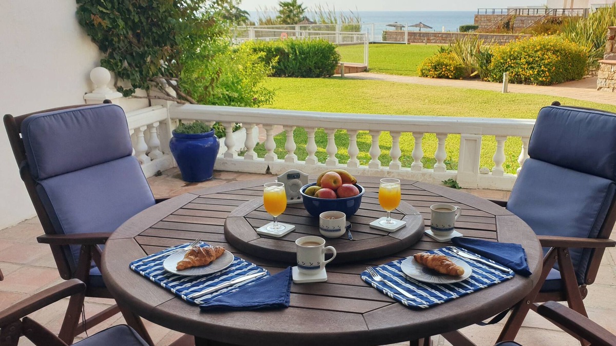 Casares del Mar House | Spacious 2 bed, 2 bath frontline beach house. Sea & pool views metres from sea