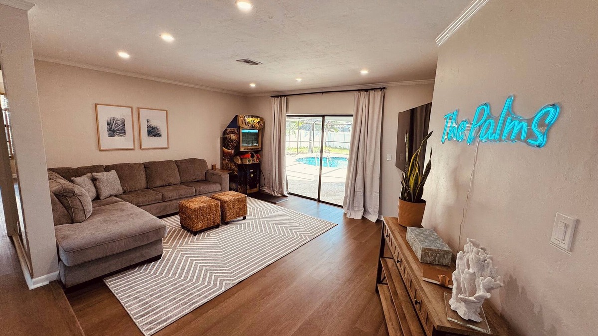 Biggar House | Spacious 4-bedroom house with heated pool great for large groups.