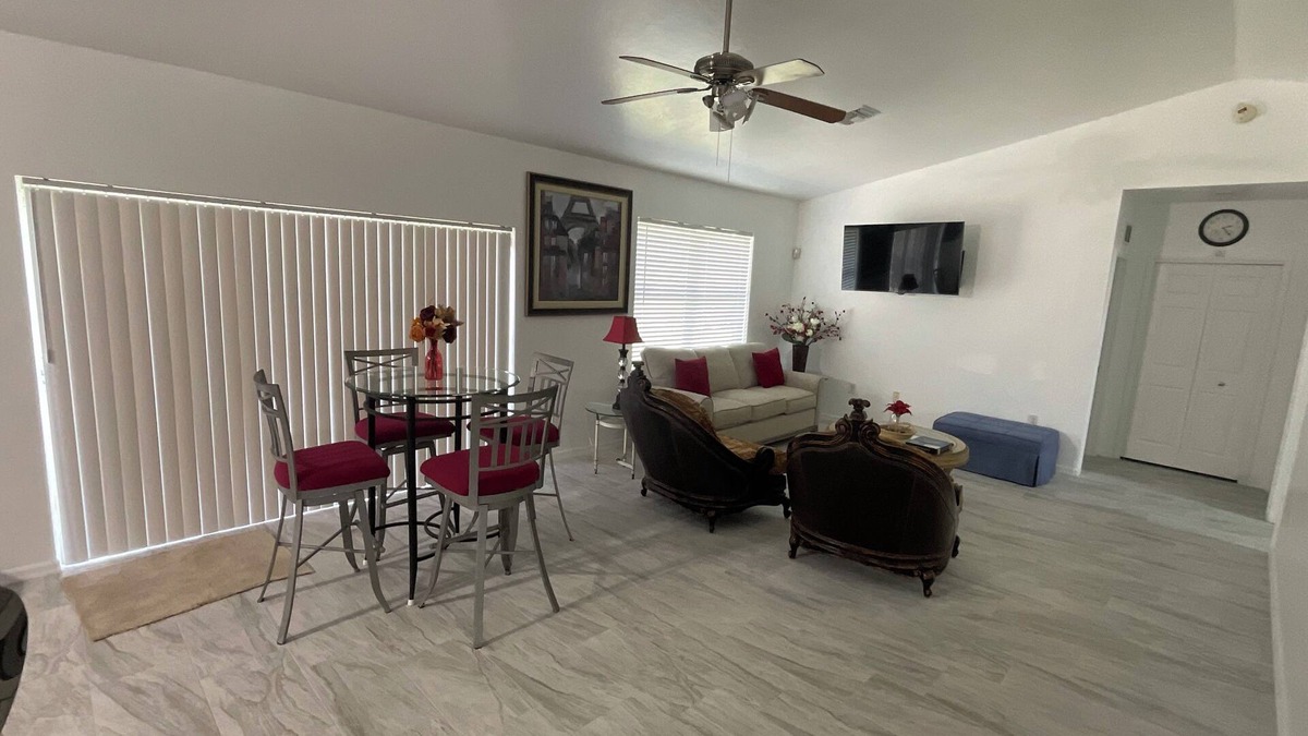 Eisenhower House | Spacious 4-bedroom house in peaceful Lehigh Acres with WiFi, AC. Newly remodeled