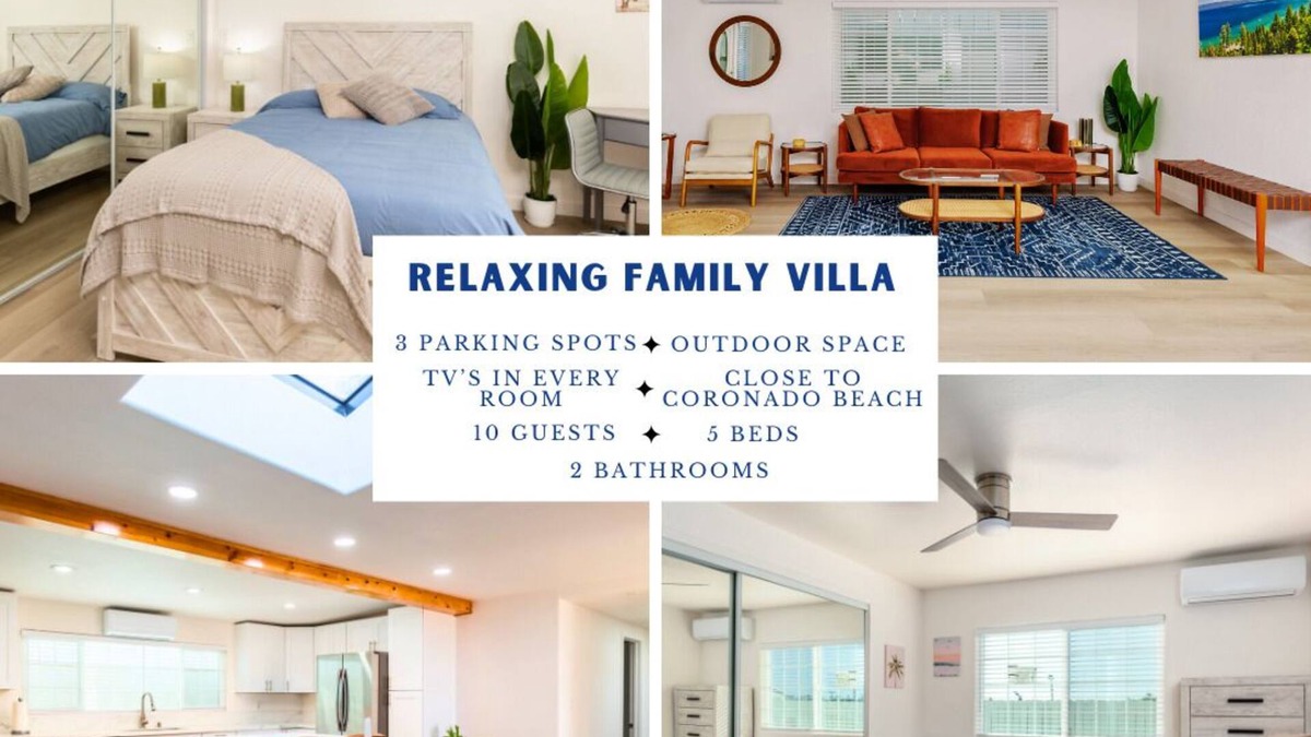 Otay House | Spacious 5-bedroom house in fabulous Chula Vista with WiFi, AC