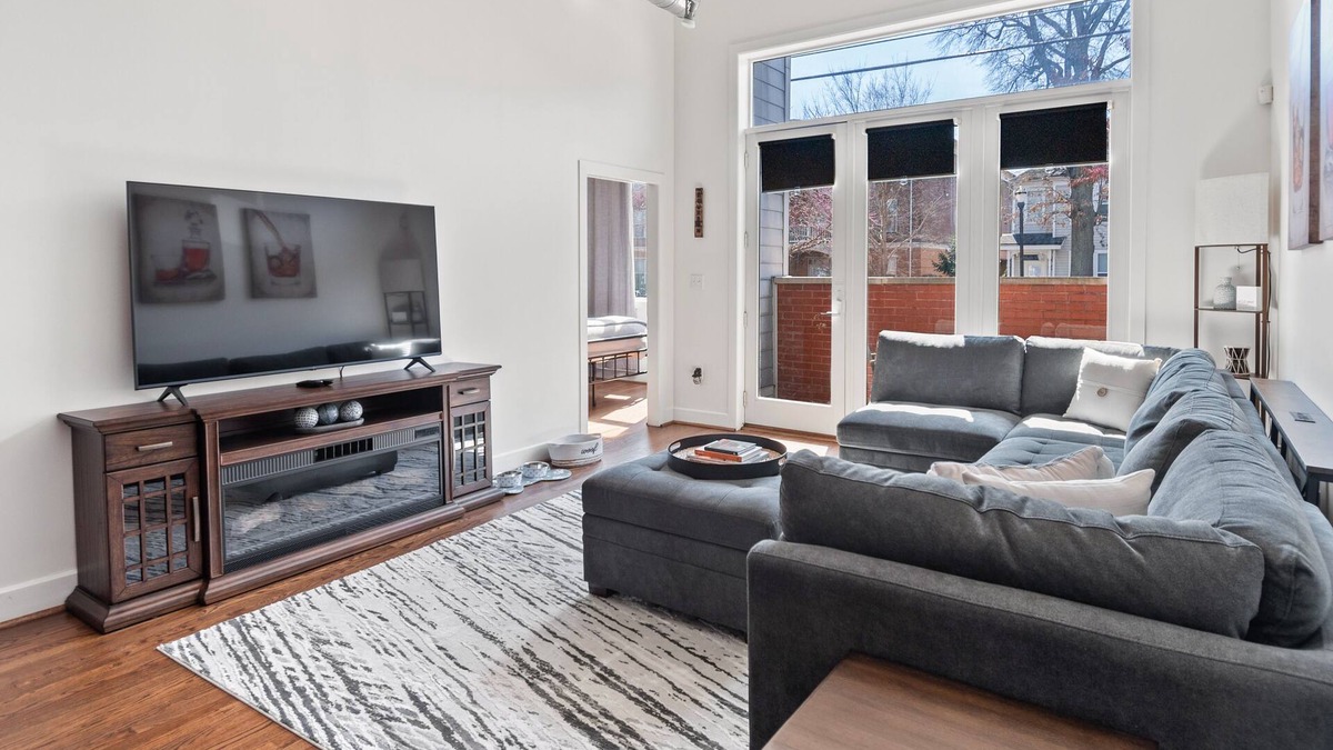 East Market District Condo | Spacious Condo in Center of NULU with Free, Gated, Secure Parking and Entrance