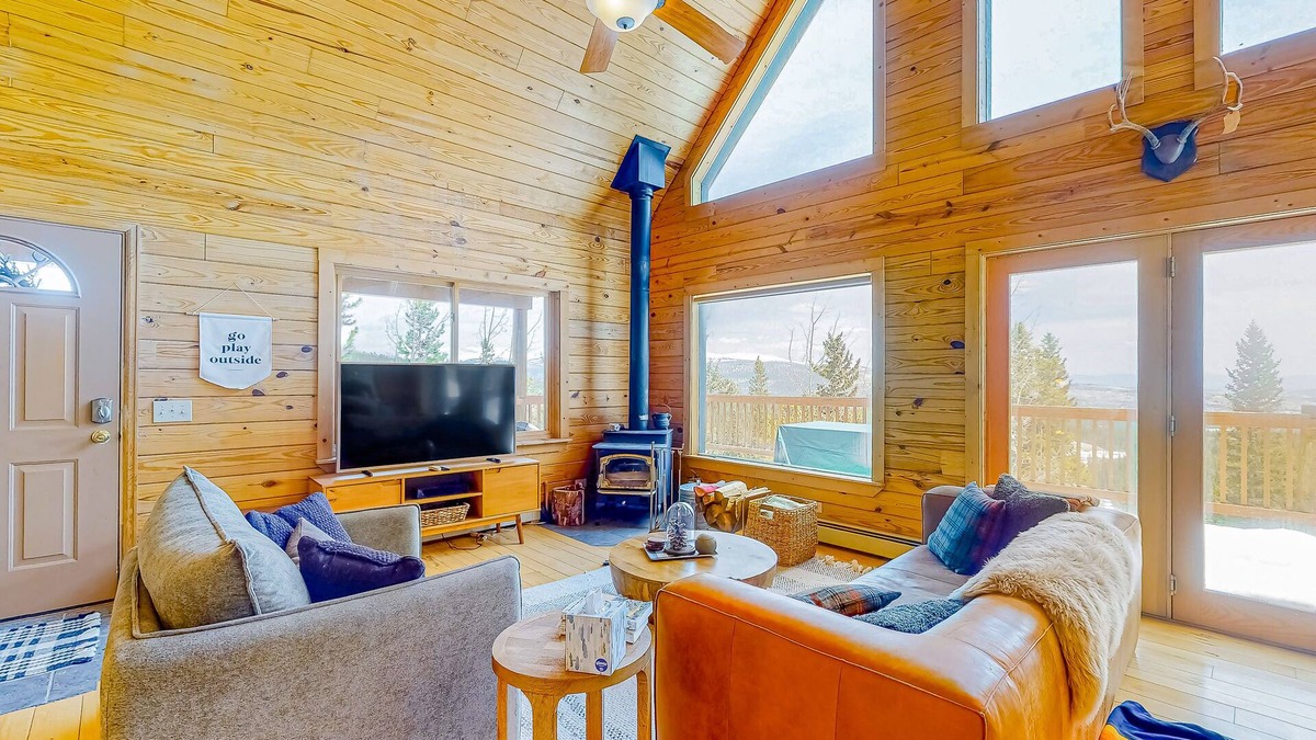 Valley of the Sun House | Spacious dog-friendly cabin with fireplace, mountain view, washer/dryer, & WiFi
