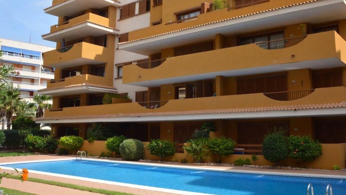 Punta Prima Apartment | "Spacious ground floor apartment" with Shared Pool, Terrace & Wi-Fi