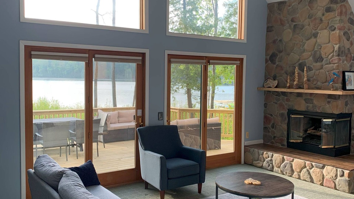 Interlochen House | Spacious Interlochen lakefront house with private dock and 5 bedrooms
