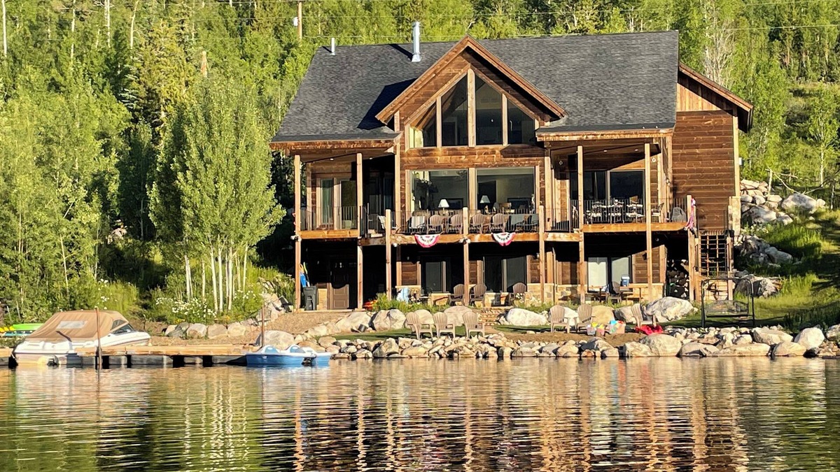 Grand Lake House | Spacious Lakefront Home, Private Dock & Beach, Elevator, Stunning Views