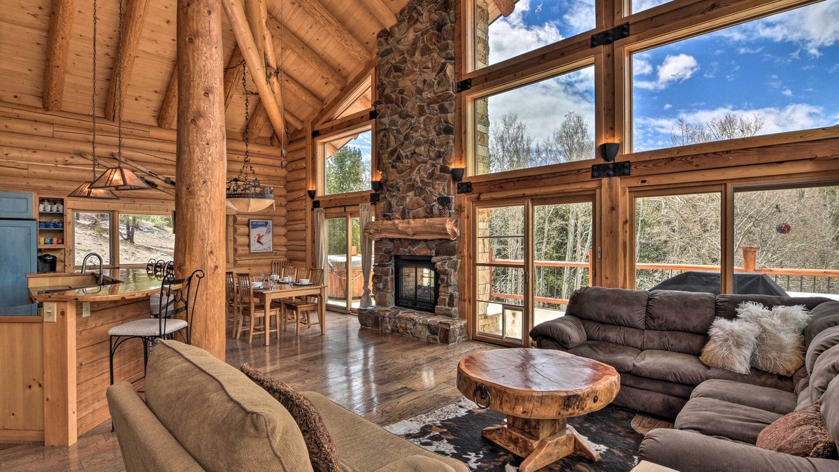 Villa Grove Cabin | Spacious, Luxe Cabin w/Mtn Views, Sauna & More!