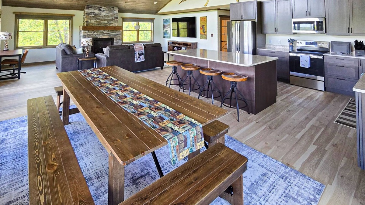Sunday River Area House | Spacious mountain retreat with fire pit, hot tub, sauna, and foosball