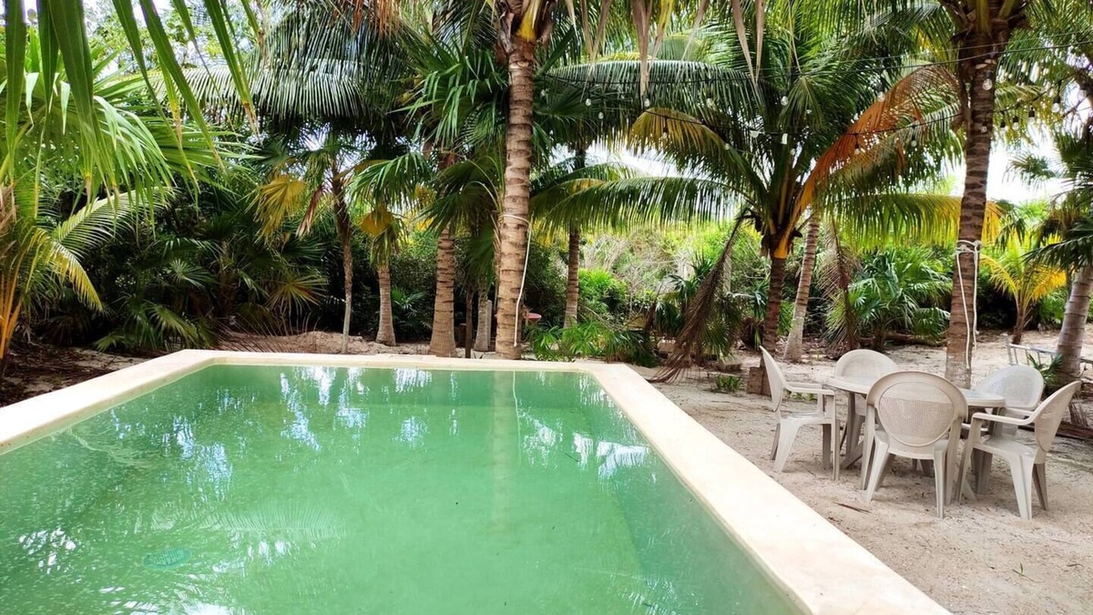 San Benito House | Spacious rest house with pool on the Yucatecan coast 2BR