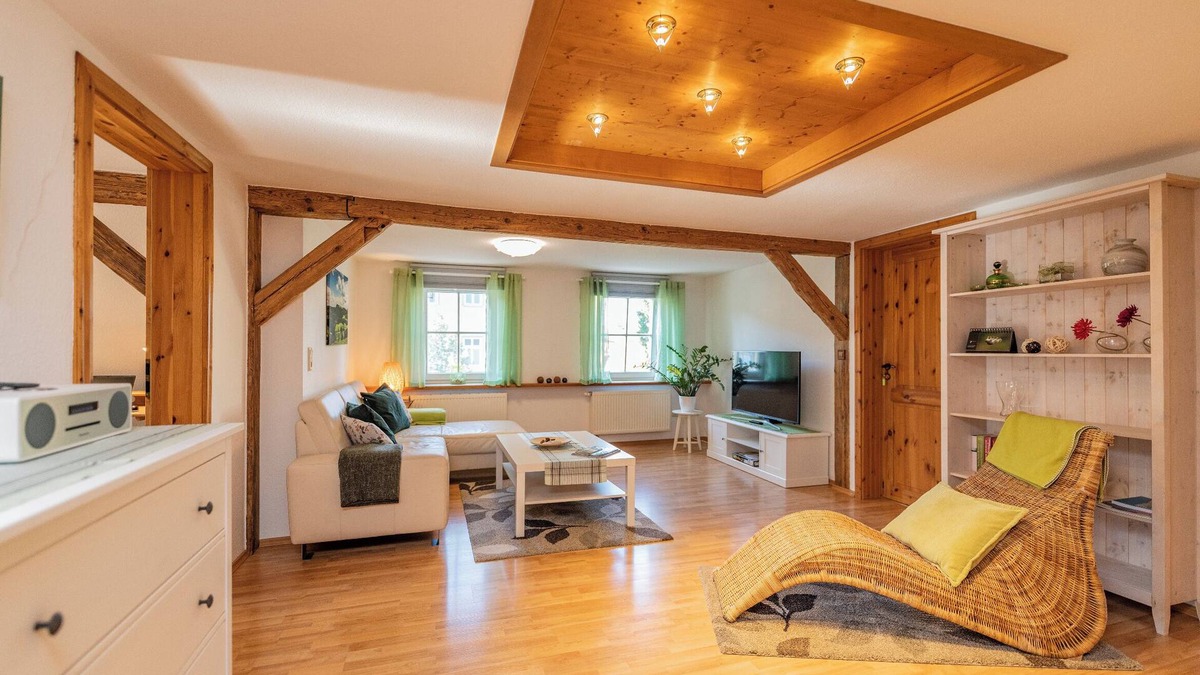 Bad Liebenstein Apartment | Spacious top floor with half-timbered flair and far-reaching views for 4