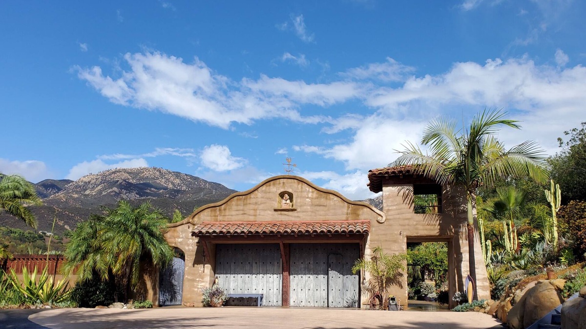 Mission Canyon House | Spanish Mission Home with Pool - Away from Coastal Fog, in Quiet Neighborhood.
