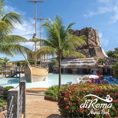 Prive das Caldas Apartment | Spazzio diRoma com Parque Aquático Incluso