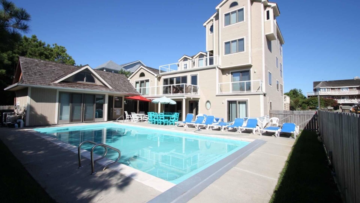 Bethany Beach House | Spectacular 8BR w/Elevator! Sleeps 16 w/Heated Pool, One House to Ocean w/Free Activities