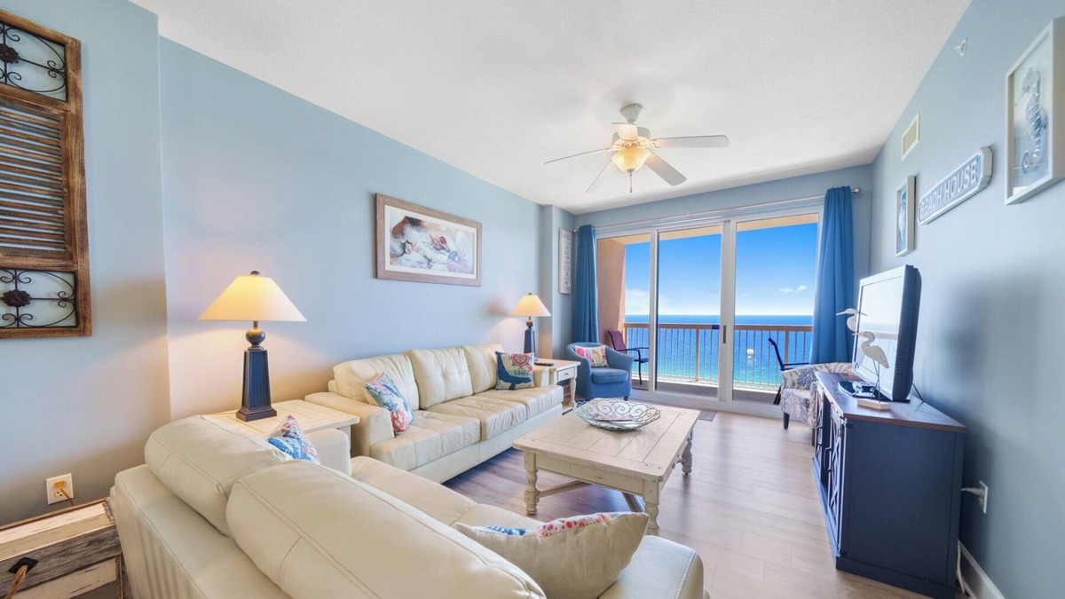 Panama City Beach Condo | 🌞 Spectacular, Breathtaking Views! Spacious Balcony!
