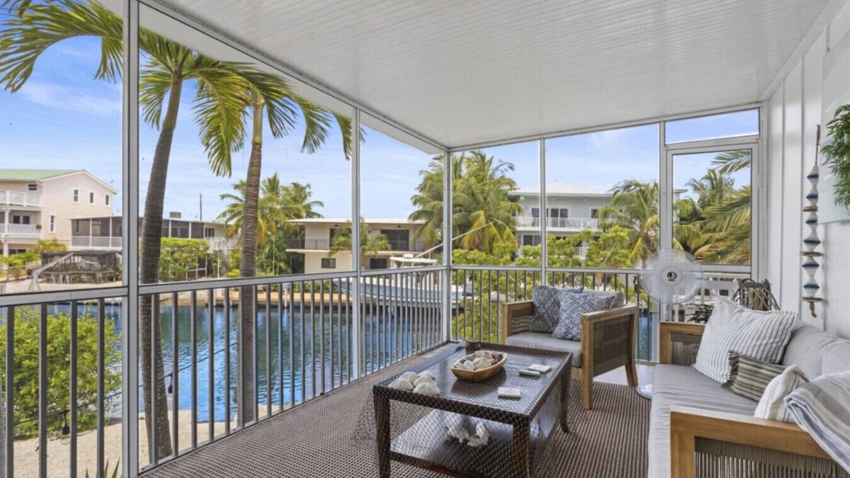 Indian Waterways Apartment | Spectacular Keys home-corner canal, hot tub, tiki