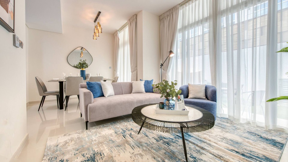 Dubai Ski Chalet | Spell-binding 3BR Townhouse at DAMAC Hills 2 Albizia by Deluxe Holiday Homes