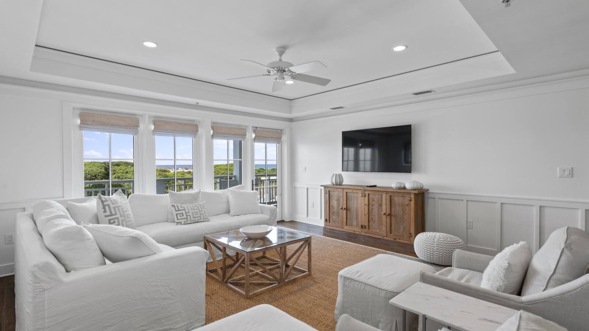 Gulf District Condo | Spend Fall by the Beach! Beachside #8 - Gulf Front in Watercolor! Views! 3 Adult Bikes!