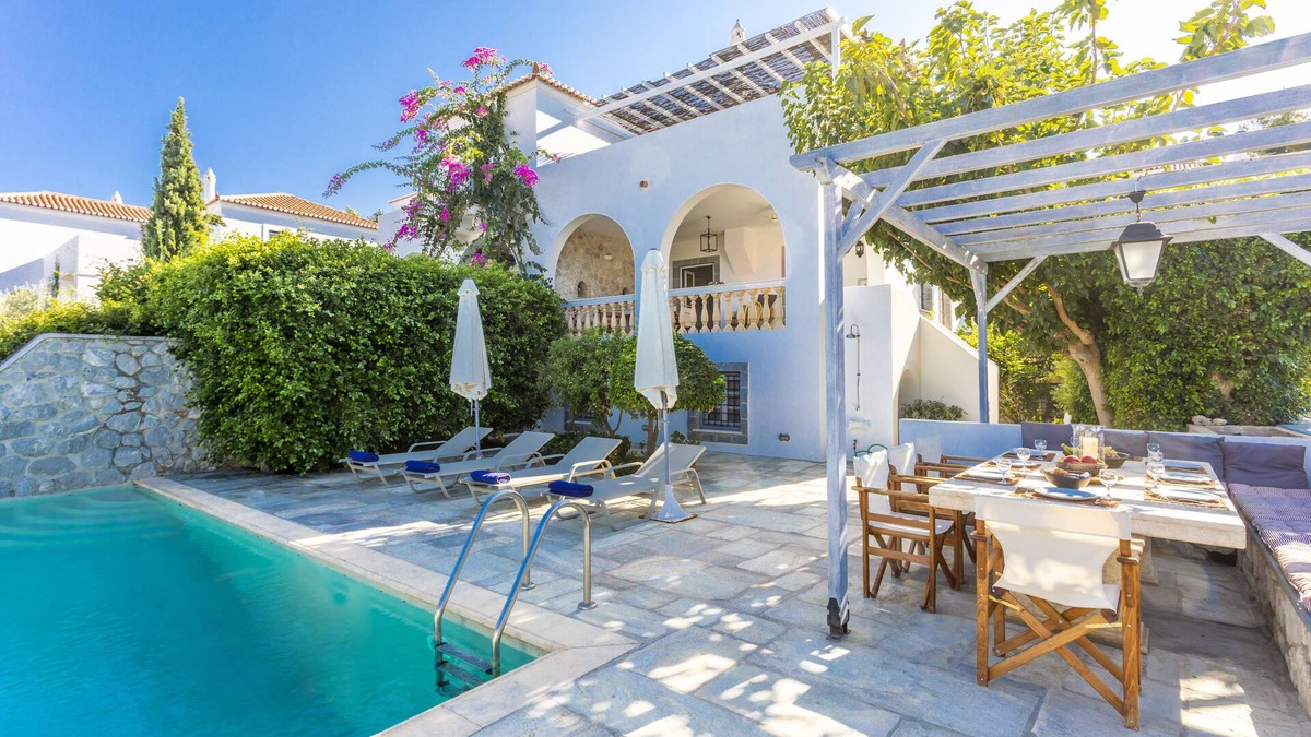Spetses Villa | Spetses, Newly built villa w. private pool and panoramic sea view.