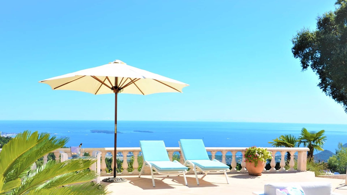 Tanneron Villa | Splendid villa stunning sea view heated private pool high above Cannes Mandelieu