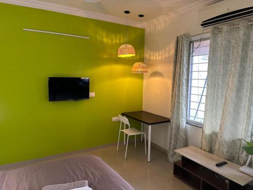 Mundhwa Apartment | Spring Studio Apartment Opp Passport Office with AC Balcony WiFi Kitchenette