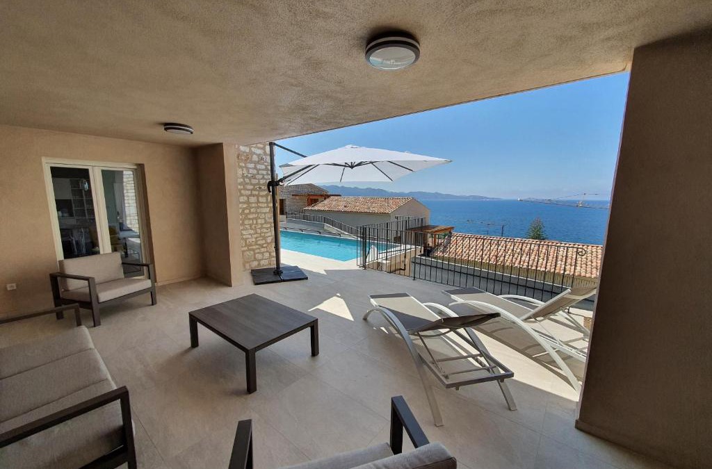 Saint-Florent Apartment | St-Florent Appartement neuf vue mer panoramique piscine 4 chambres - MOR401