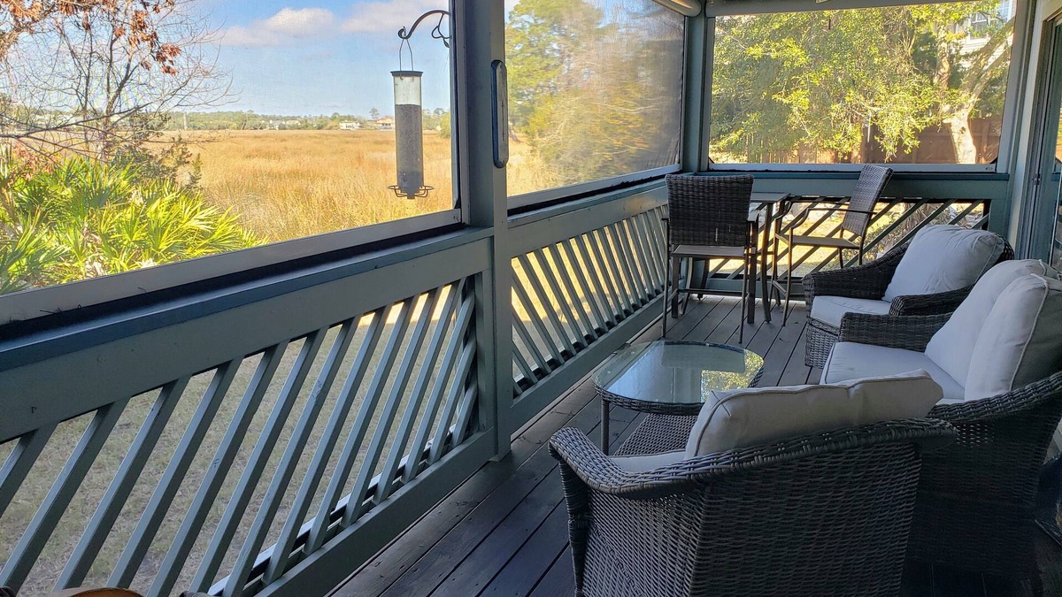 Saint Simons Heights Condo | St Simons Island gorgeous MARSHFRONT VIEW, pool, Pond, Near Beach, FLETC