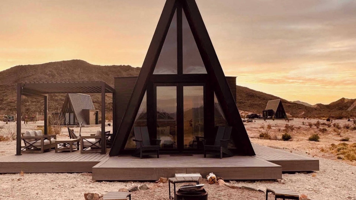 Study Butte-Terlingua Cabin | Stardust Big Bend Luxury A-Frame#5 great views