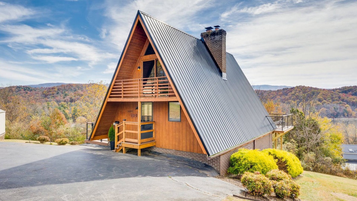 Abingdon Cabin | Stargazer Cabin- A Frame w/Lake & Mountain Views