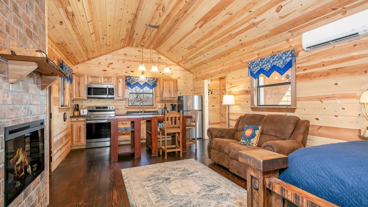 Llano Cabin | Starry Night | Romantic Hill Country Cabin, Hot Tub, Full Kitchen, Pet Friendly w/fee