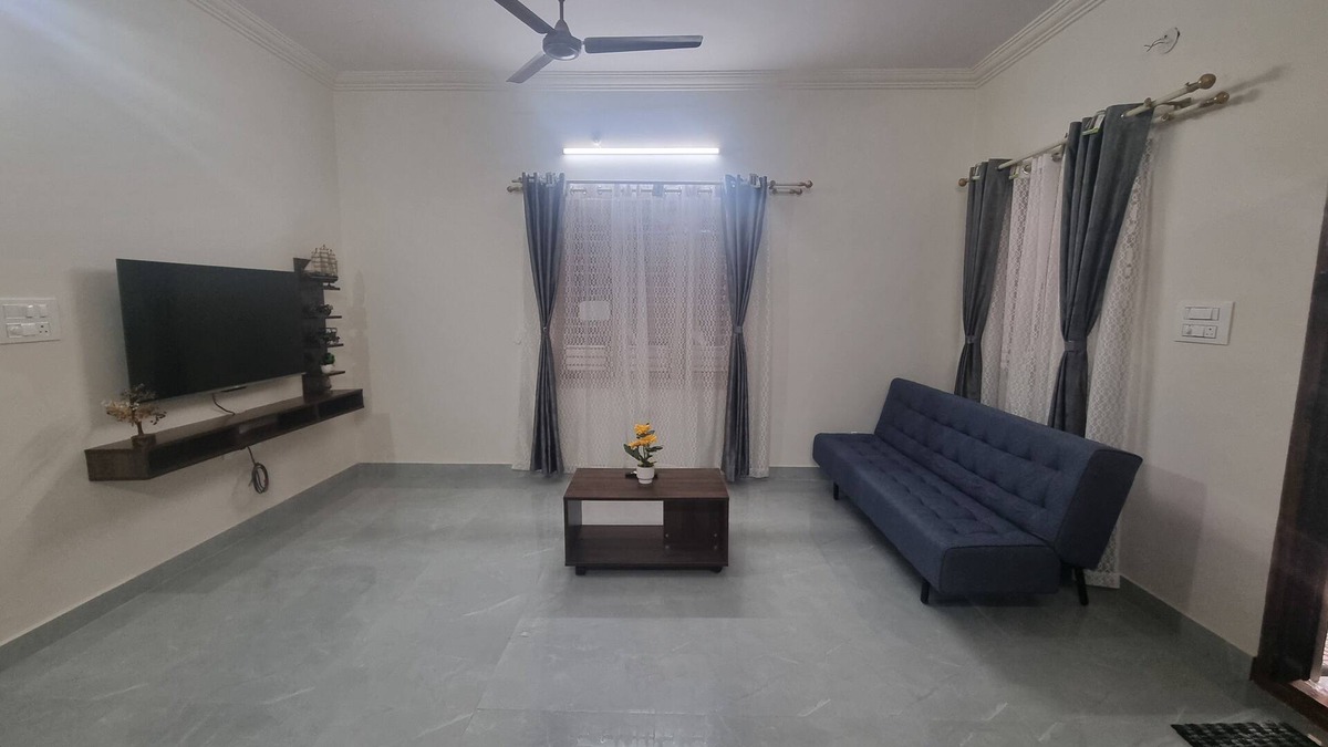 Sahakar Nagar House | Stay at your comfort of a home with basic cooking range and comfortable beds.