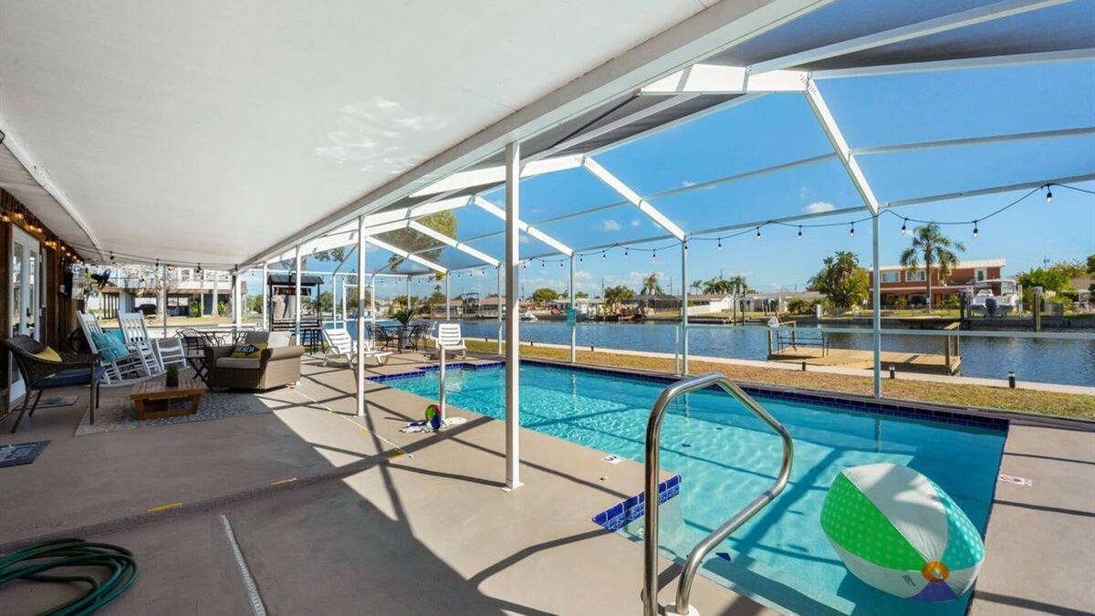 Sea Ranch House | "Stay Salty" Florida Pool/Canal Home, 4 bed, 3.5 bath, bring boat!