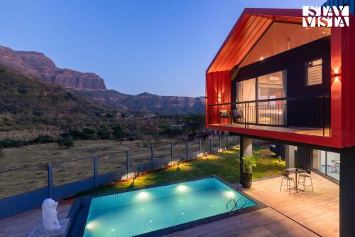 Nashik Villa | StayVista's Terra Tints - Mountainside Cabin with Private Pool, Deck & Games Room
