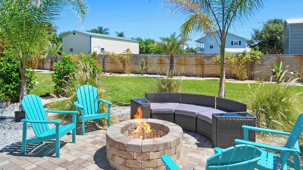 Crescent Beach House | Steps to Beach, Patio, Fire Pit, Tropical Oasis