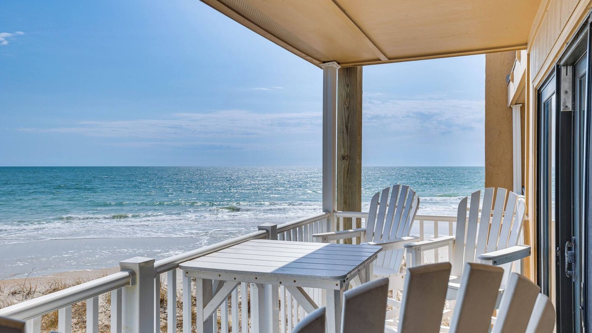 Sneads Ferry Apartment | Steps to the Beach: Oceanfront Condo w/Lanai!