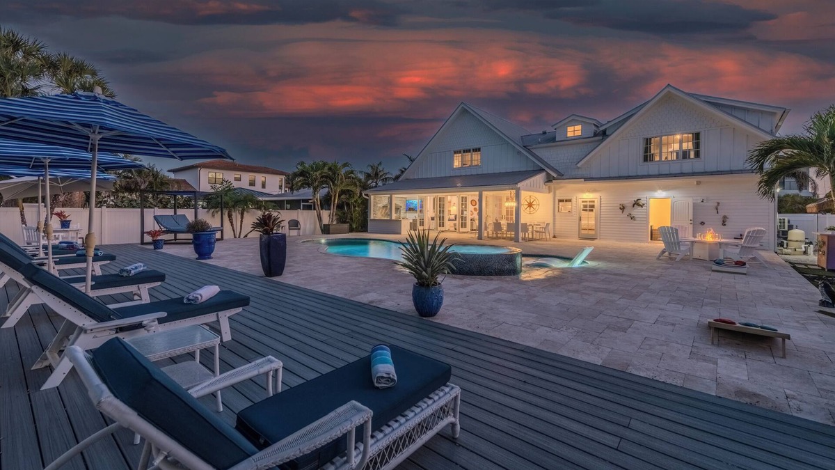 Connors House | Steps to Vanderbilt Beach, Sleeps 13, Resort-Style Backyard