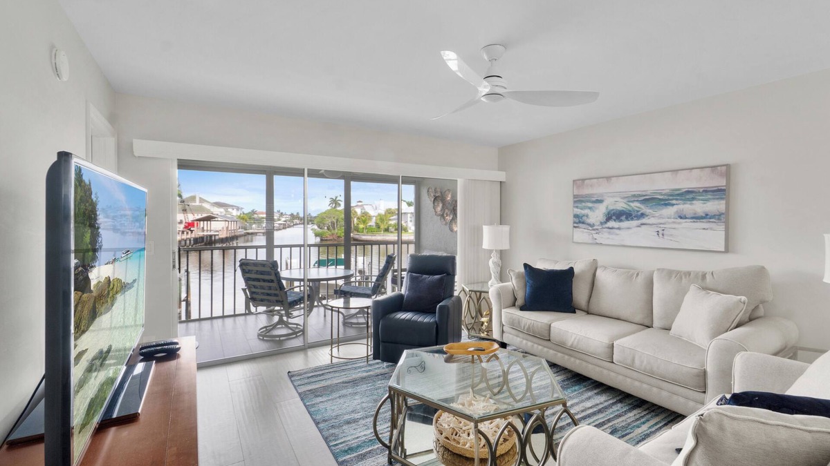 Vanderbilt Beach Condo | Steps to Vanderbilt Beach | Bright 2BR + Den with Bay Views