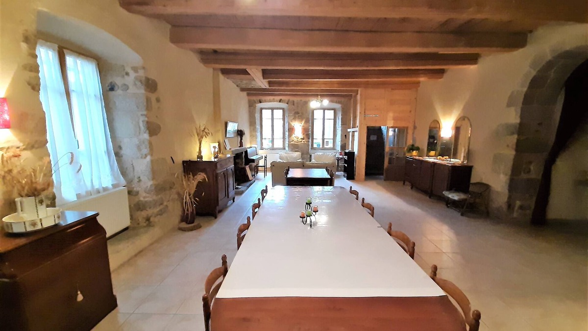 La Chaise-Dieu Bed & Breakfast | Stone and wood guest rooms with large garden in the heart of the village!