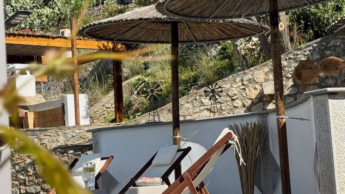 Kounelion Villa | Stone Heaven Villa - Poolside BBQ and fresh herbs | 5’ from Agios Nikolaos