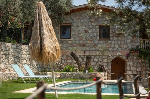 Kabak Valley Villa | Stone House with Pool Among Olive Trees in Kabak