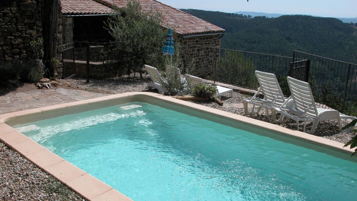 Chassiers House | Stone Villa with Panoramic Views