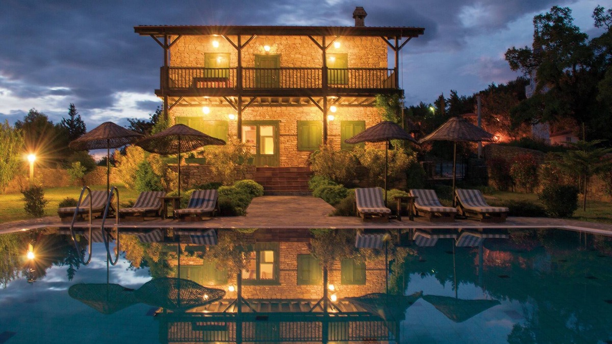 Manavgat Villa | Stone villa with walled, private garden & pool, panoramic view of the coast