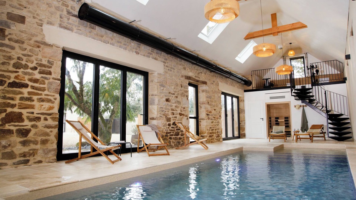 Saint-Evarzec Apartment | STUDIO ALEZAN 2 PERS with terrace/indoor pool - spa -sauna.