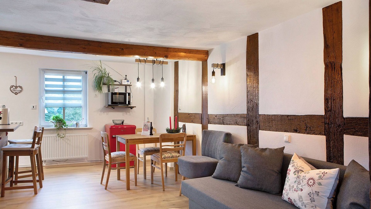 Leuderode Apartment | Studio Apartment 'Fachwerk 44' with Shared Terrace, Shared Garden and Wi-Fi