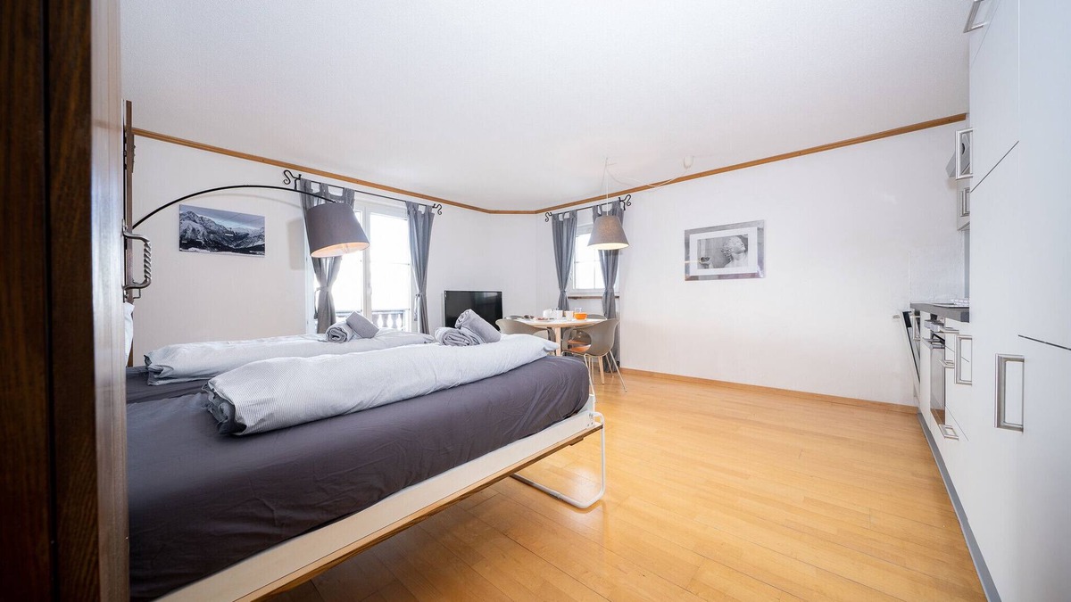 Vulpera Apartment | STUDIO CHASA LA MUSCHNA: LARGE STUDIO WITH BALCONY NEXT TO THE GOLF COURSE