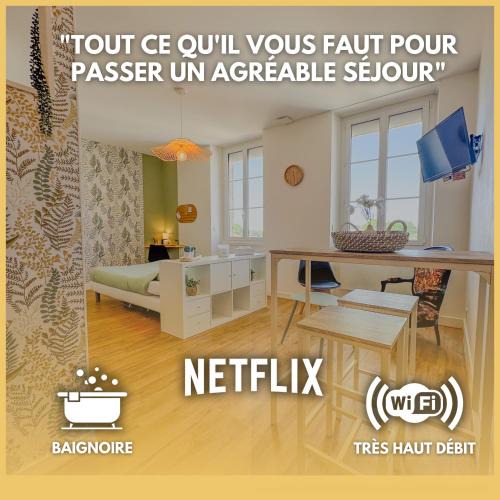 Pauillac Apartment | Studio COSY avec Baignoire et Netflix Idéal couple