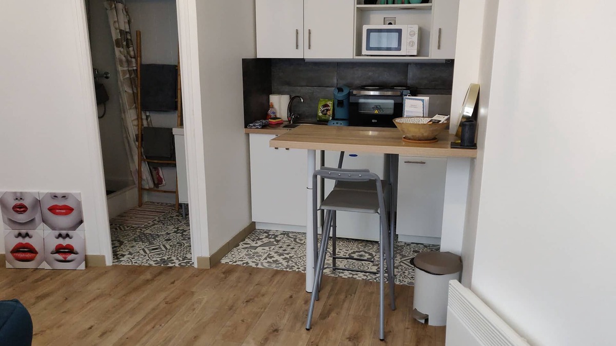 Saint-Brieuc Apartment | Studio near station & center, parking, ground floor