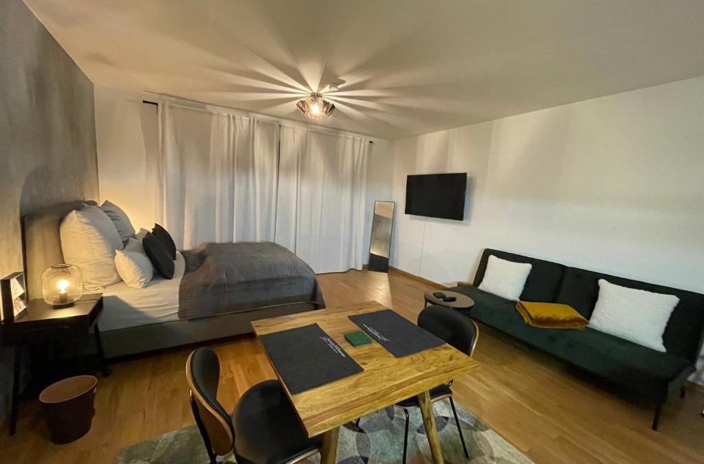 Offenbach am Main Apartment | Studio Stevie Nicks I Workplace I 24in Screen I Kitchen I PS4