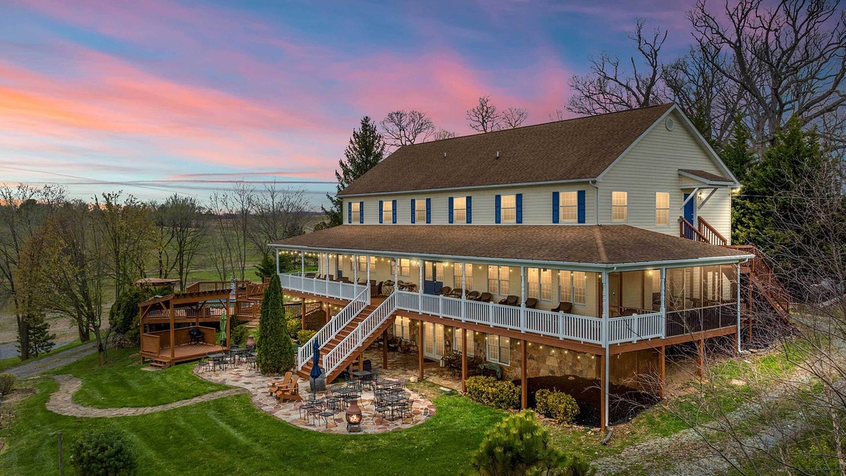 Berryville Villa | Stunning Former Winery w/Pool & Mtn Views!