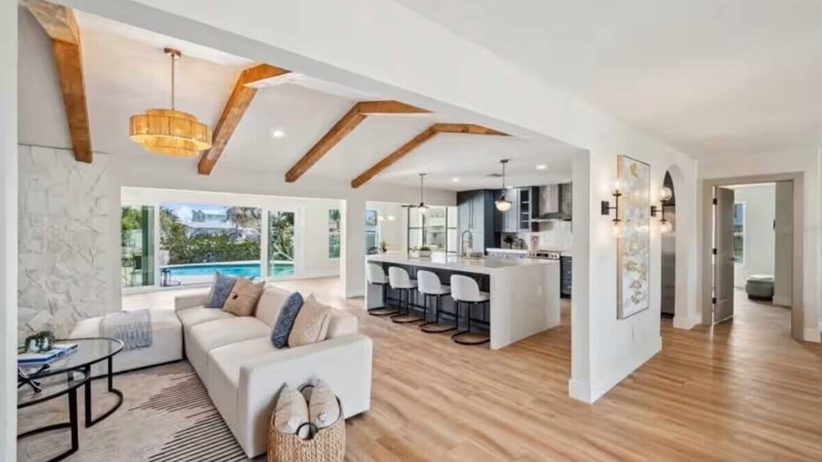 Port Richey House | Stunning HGTV-style Private Pool Home near Tarpon Springs