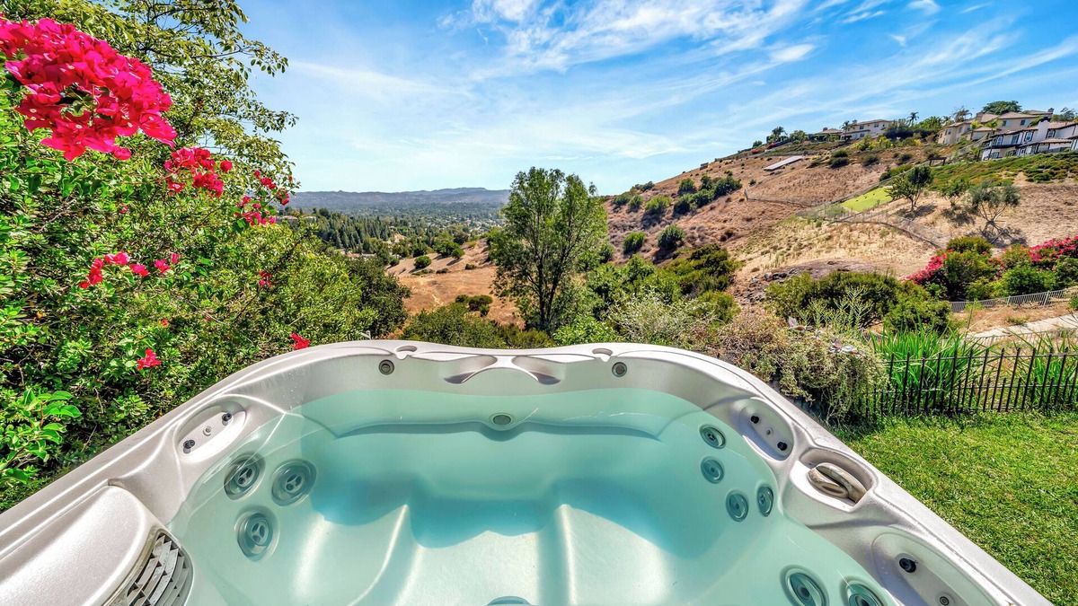 Los Angeles County House | Stunning Hilltop 5BR W/View & Hot Tub!