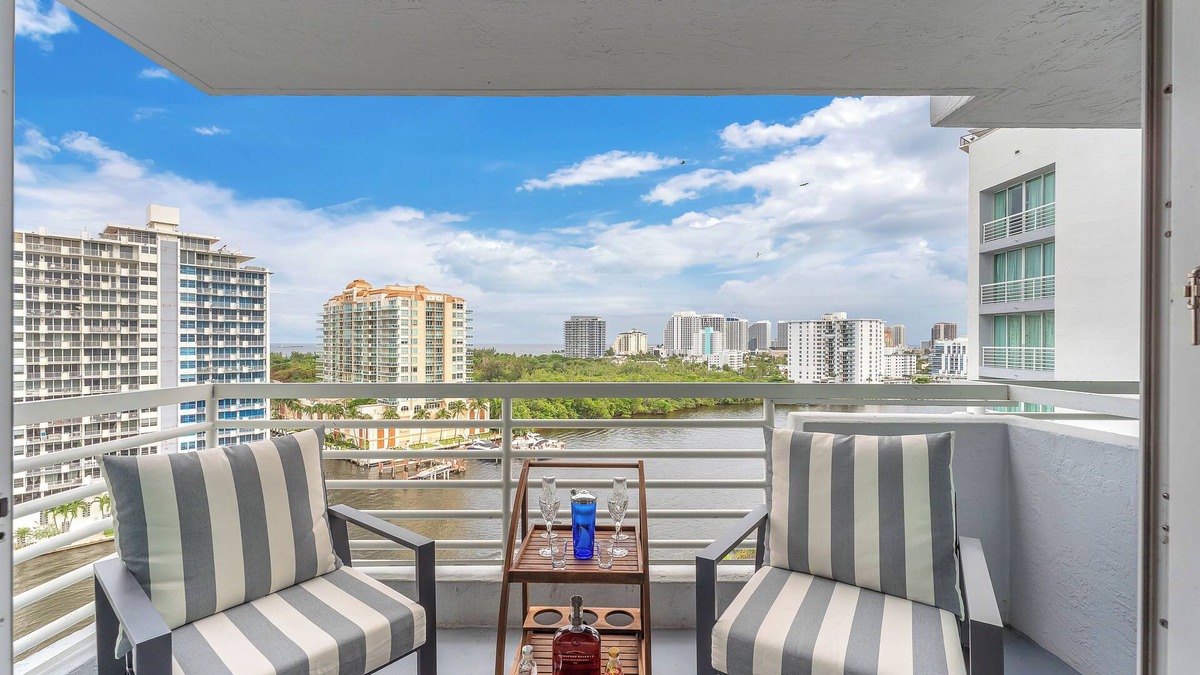 Birch Park Finger Streets Condo | STUNNING INTRACOSTAL and OCEAN VIEWS from private balcony. A short walk to beach